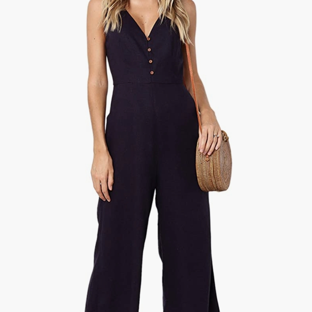 NWT black jumpsuit with pockets